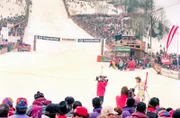 ORF-Kameras im Winter-Einsatz, Hahnenkammrennen Kitzbühel 1994.