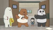 v.li.: Ice Bear, Grizzly Bear, Chloe Park, Panda Bear