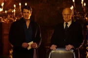 CASTLE - "The G.D.S." - Castle returns to the City of Angels in search of answers about his missing time. But things take a deadly turn when he's recruited by the legendary Greatest Detective Society to help solve a murder, on "Castle," MONDAY, MARCH  7 (10:01-11:00 p.m. EST), on the ABC Television Network. (ABC/Richard Cartwright) NATHAN FILLION, GERALD MCRANEY