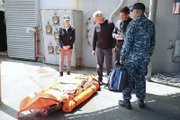 Dominick" -- During a joint Coast Guard and NCIS training exercise at sea, Gibbs and CGIS Agent Borin spot a deceased man overboard, who is discovered to be a missing crew member from a ship 60 nautical miles away, on NCIS,