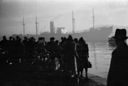 Aufnahme der Donau, des Schiffs, auf dem Ruth Maier aus Norwegen deportiert wurde.