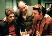 Michael Imperioli (Christopher Moltisanti), James Gandolfini (Tony Soprano), Steven Van Zandt (Silvio Dante)