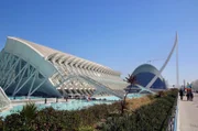 Stadt der Künste und Wissenschaften erbaut vom Architekten Santiago Calatrava