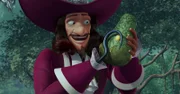 Begeistert stellt sich Hook vor, wie er das Sumpfmonsterbaby aus dem Ei großzieht und wie es dann Peter Pan verschlingt.