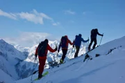 Ski crossing of the Karawanken mountain range