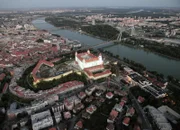 Luftaufnahme von Bratislava.