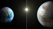 Obgleich sich Erde und Kepler-452b in ihren Klimata sehr ähneln, ist letzterer etwa 60 Prozent größer als unser Heimatplanet.