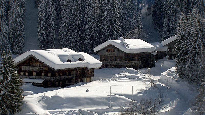 Die Alpen im Winter