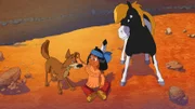 Hund Knickohr, Yakari und sein Pony Kleiner Donner