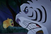 Fufu ist Auge in Auge mit dem indischen Tiger.
