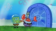 L-R: SpongeBob, Mr. Krabs