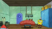 L-R: Mr. Krabs, SpongeBob