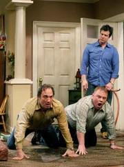 Friend" - Andy starts to play chess with Ryan on a regular basis and a jealous Jim assumes Andy is no longer his best friend, on "According to Jim" TUESDAY, MARCH 21 (8:00-8:30 p.m., ET), on the ABC Television Network. (ABC/MICHAEL ANSELL) JIM BELUSHI, LARRY JOE CAMPBELL, MITCH ROUSE