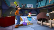 L-R: Goofy, Donald Duck