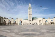 Die Hassan II Moschee in Casablanca.