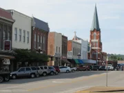 Downtown Pulaski, TN. Serves as the Downtown for all Elkton residence as well.