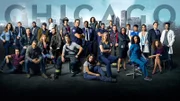 V.l.: Chicago Crossover: Chicago P.D., Chicago Fire und Chicago Med.