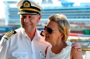 Kapitän Morten Hansen mit seiner Frau Waltraud in Buenos Aires.