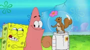 L-R: SpongeBob, Patrick, Sandy