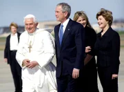 Papst Benedikt Xvi Präsident George Bush Laura Bush