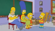 (v.l.n.r.) Homer; Marge; Lisa; Bart