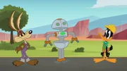 Wile E. Coyote (l.), Daffy Duck (r.)