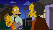 Rückblick in Homers Kindheit: Homer (l.), Grampa (M.) und Mr. Burns (r.) ...