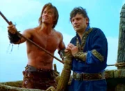 Hercules (Kevin Sorbo, li.) begleitet Jason (Jeffrey Thomas) und die Argonauten auf ihrer Suche nach dem Goldenen Vlies.