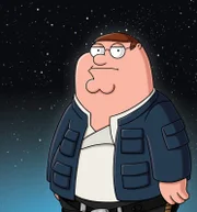 Peter erzählt die Star Wars Saga "Das Imperium schlägt zurück" à la Family Guy: Peter als Han Solo