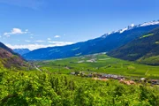 Schönes Südtirol-Panorama, Vinschgau