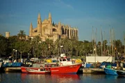 Die Kathedrale La Seu in Palma de Mallorca.