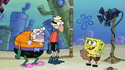 L-R: Mermaid Man, Barnacle Boy, SpongeBob