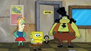 L-R: Mrs. Puff, SpongeBob, Captain Lutefisk