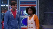 L-R: Captain Man / Ray Manchester (Cooper Barnes), Charlotte Page (Riele Downs)