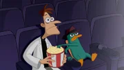 L-R:  Dr. Heinz Doofenshmirtz, Perry the Platypus DR. DOOFENSHMIRTZ, PERRY