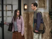 Mayim Bialik (Amy Farrah Fowler), Jim Parsons (Sheldon Cooper).
