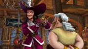 Captain Hook erklärt Smee, dass er ihn nicht mehr als seinen Adjutanten haben will.