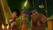 Jambas kleine Schwester wurde von einem Affen entführt. Nun möchte Jamba sie wieder befreien. Doch im Dschungel ist es sehr unheimlich. Marco und Luigi stehen ihm bei seinem Vorhaben mutig zur Seite.