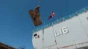 Nach fünf Jahren auf See wird die Absalon in der dänischen Werft Orskov Yard auf Herz und Nieren geprüft.