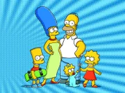 Eine ganz besondere Familie: Maggie (vorne), Marge (2.v.l.), Homer (2.v.r.), Bart (l.) und Lisa Simpson (r.) ...