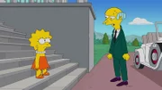 Lisa (l.); Mr. Burns (r.)