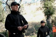 Mark Harmon as NCIS Special Agent Leroy Jethro Gibbs, Emily Wickersham as NCIS Special Agent Eleanor "Ellie" Bishop