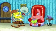 L-R: SpongeBob, Squidward, Patrick
