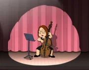 Bei Megs Cellokonzert lauscht Peter als einziger Zuhörer. Doch dann wird er von Quagmire angerufen ?