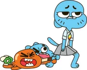 Gumball und Darwin flehen ihre Mutter Nicole an, weil sie unbedingt im Karateanzug zur Schule gehen wollen. Aber die Ernährerin der Familie bleibt zunächst hart.