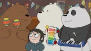 v.li: Grizzly Bear, Chloe, Ice Bear, Panda Bear