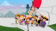 PHINEAS AND FERB - "Summer Belongs to You" - A one-hour episode entitled "Summer Belongs to You" premieres MONDAY, AUGUST 2 (8:00 p.m., ET/PT) on Disney XD and Friday, August 6 on Disney Channel.  As the story goes, it's the summer solstice and because it's the longest day of the year, stepbrothers Phineas and Ferb decide to travel around the world in one day.  But not everyone believes they can actually achieve what they've set out to do, leading them to get some encouraging words, in the form of a duet, from Clay Aiken and Chaka Khan.  Meanwhile, Dr. Doofenshmirtz takes a father-daughter trip to Tokyo with Vanessa. (DISNEY XD) FIRESIDE GIRLS, ISABELLA, FERB, CLAY AIKEN, BALJEET, PHINEAS, BUFORD