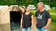 Jan und Sarah Melssen auf dem Campingplatz Osebos in den Dutch Mountains.