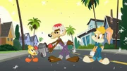 v.li: Tweety, Wile E. Coyote, Lola Bunny