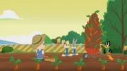 v.li.: Porky Pig, Tweety, Lola Bunny, Bugs Bunny, Daffy Duck